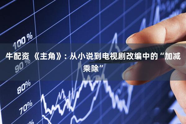 牛配资 《主角》: 从小说到电视剧改编中的“加减乘除”