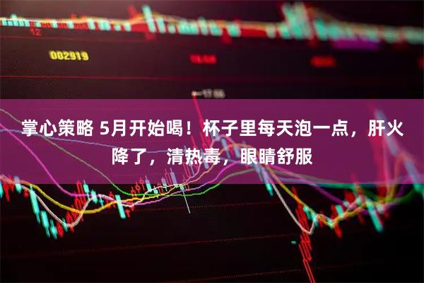 掌心策略 5月开始喝！杯子里每天泡一点，肝火降了，清热毒，眼睛舒服